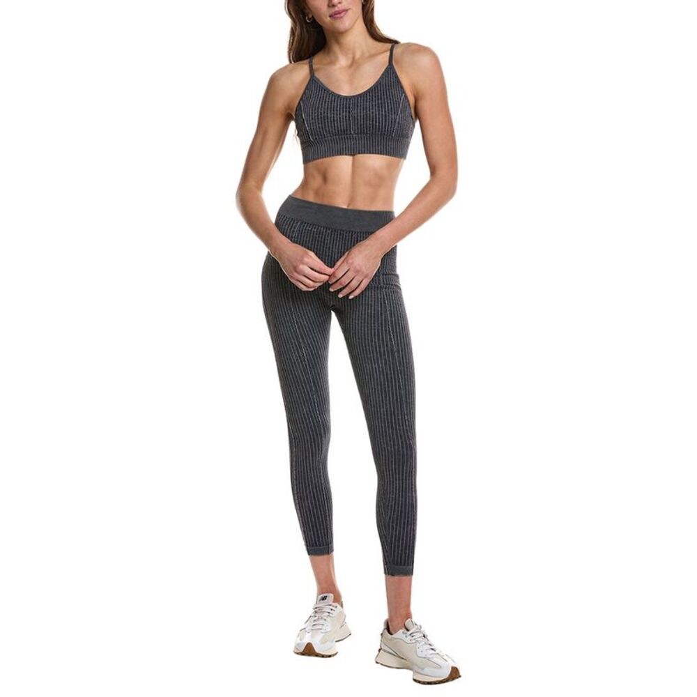 Marion Womens  21In 2Pc Seamless Top & Legging Set, Black